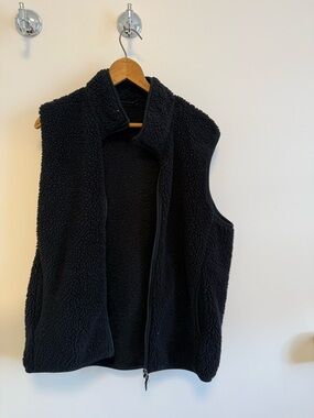 Uniqlo Black Sherpa Fleece Jacket